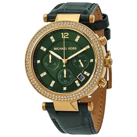 michael kors women's watch green face|michael kors runway watch.